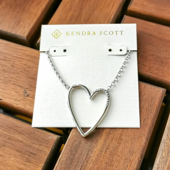 Kendra Scott Jewelry Kendra Scott Ansley Heart Silver Pendant